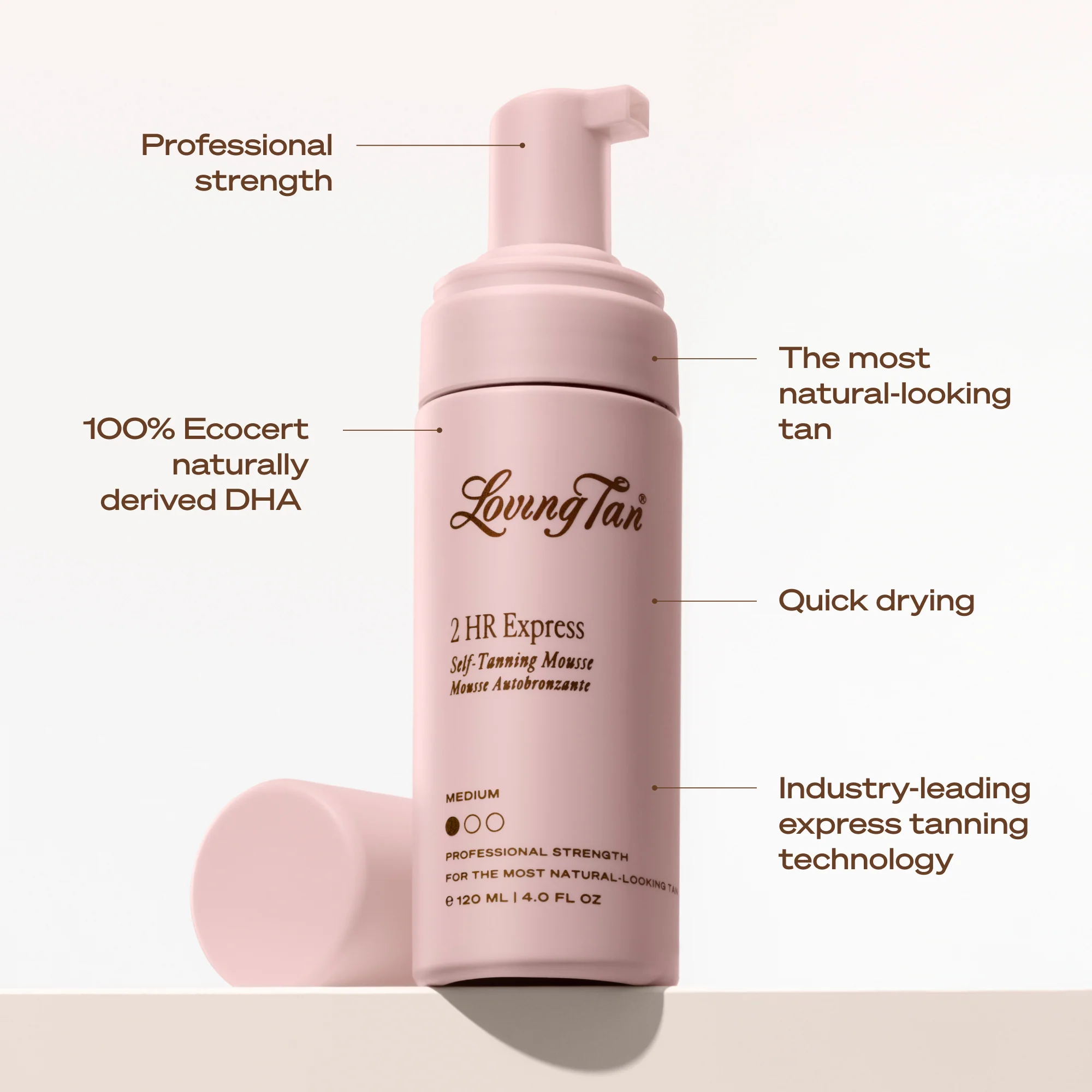 2 HR Express Self-Tanning Mousse Medium 200ml - Image 6