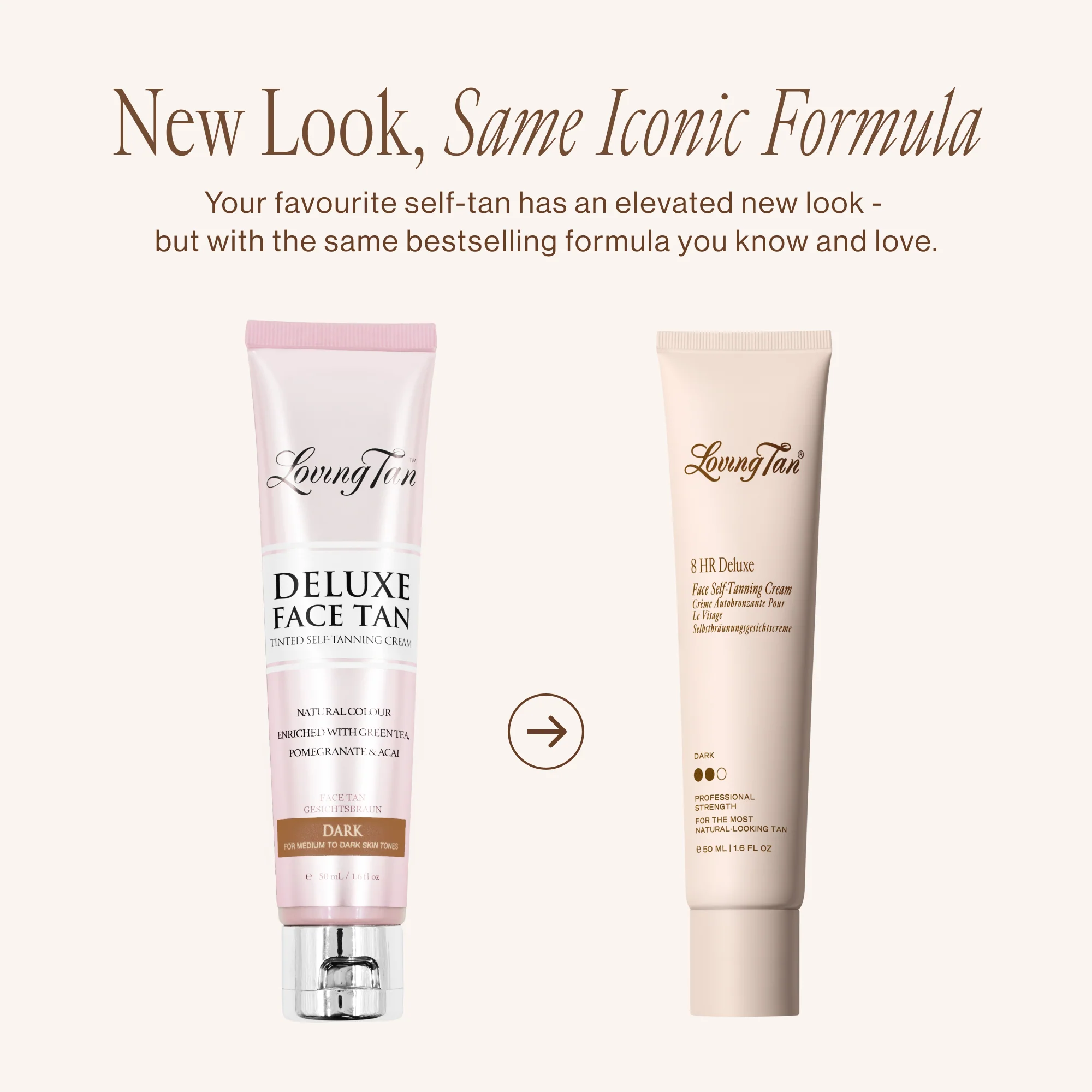 8 HR Deluxe Face Self-Tanning Cream Dark - Image 3