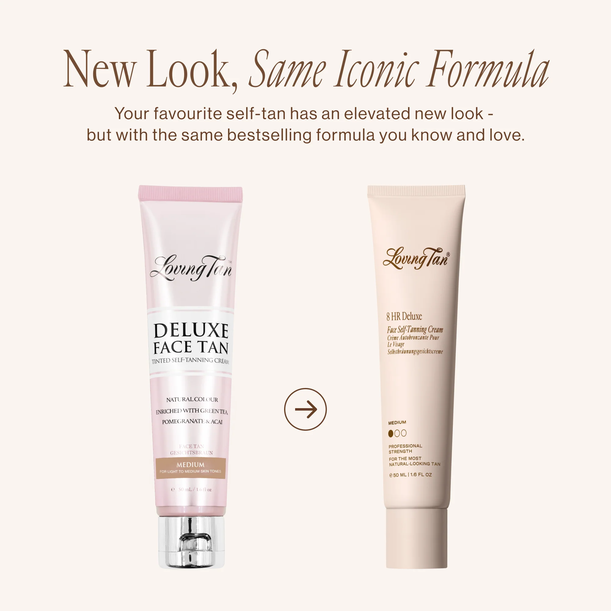 8 HR Deluxe Face Self-Tanning Cream Medium - Image 3