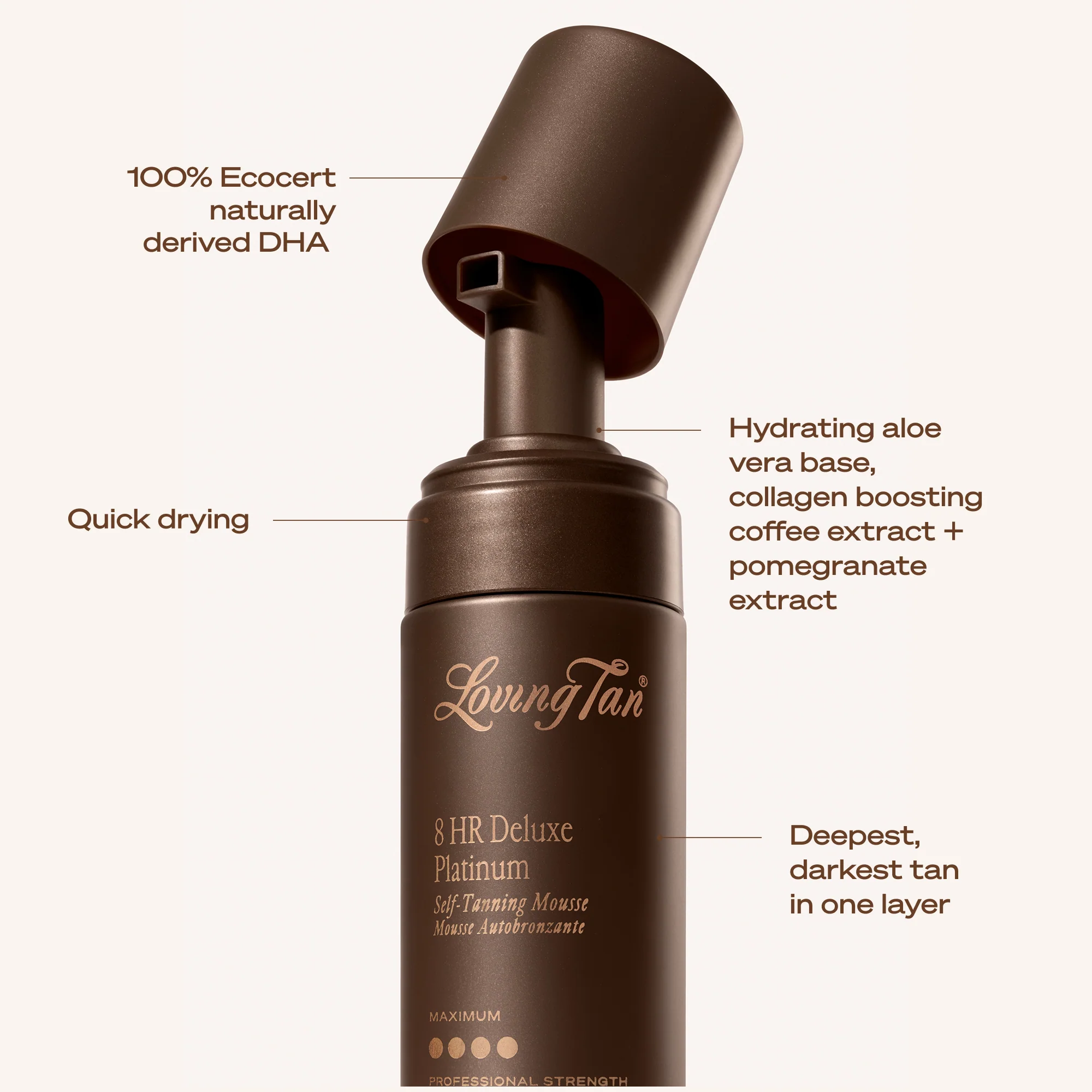 8 HR Deluxe Platinum Self-Tanning Mousse - Image 6