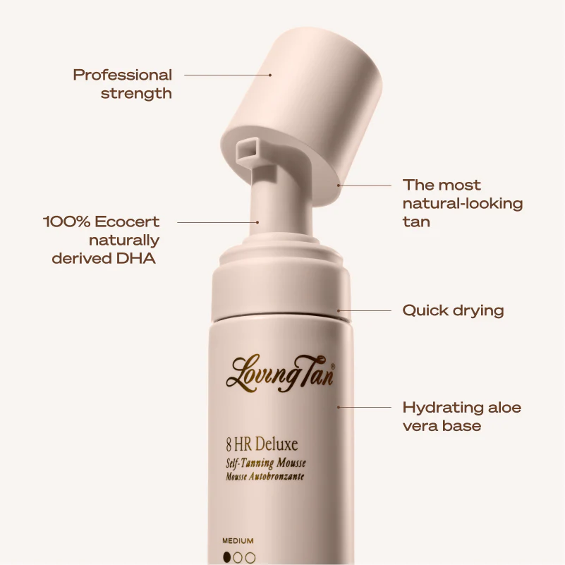 8 HR Deluxe Self-Tanning Mousse Medium - Image 6