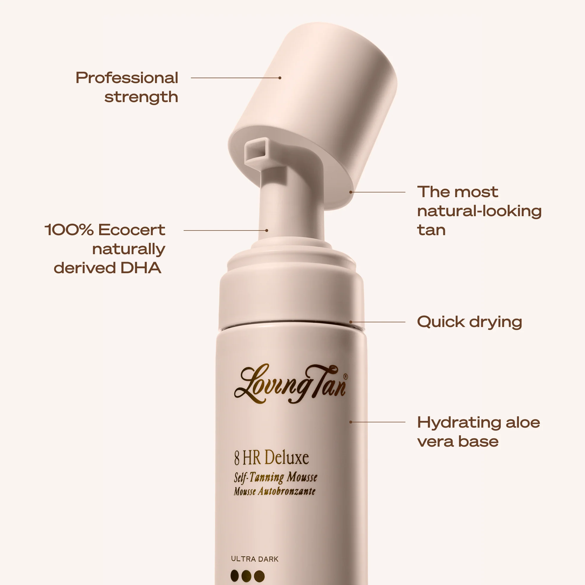 8 HR Deluxe Self-Tanning Mousse Ultra Dark - Image 6
